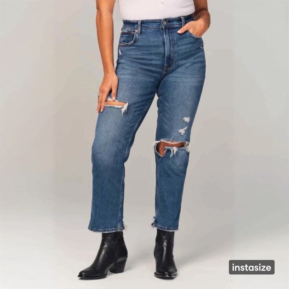 ABERCROMBIE | The Ankle Straight Ultra High Rise | 4